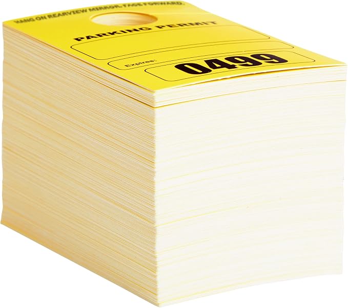 Juvale Rectangular Parking Permit Hang Tags - Image 7
