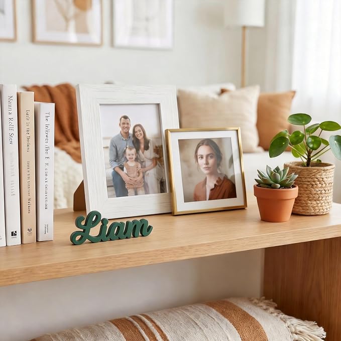 Personalized 3D Name Sign for Desk, Custom Freestanding Script Name Plate - Image 8