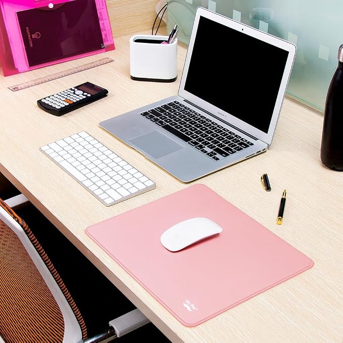 Mr. Pen- Mouse Pad with Anti-Fray Stitched Edges, 12.5"x 10.5", 2 Pack | Pink - Image 6