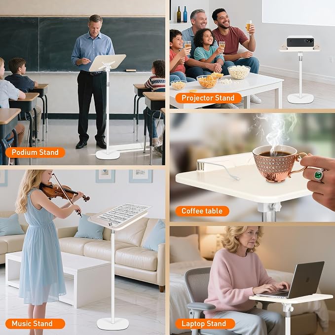 2-in-1 Floor Standing Book Stand, Foldable Book Holder - Image 8