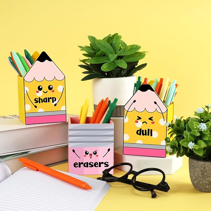 ZCPZT 3 Pcs Sharp and Dull Pencil Holder Eraser Buckets - Image 4