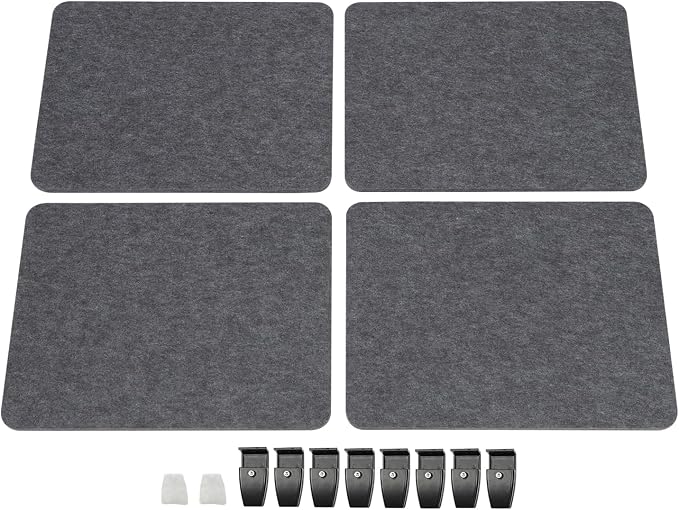 ReFocus Raw Clamp-On Acoustic Desk Divider Mounted Privacy Panel Set – Reduce - Image 9