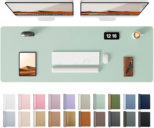 YSAGi Leather Desk Protector, Office Mat, Large Mouse Mat, Non-Slip PU Leather by YSAGi