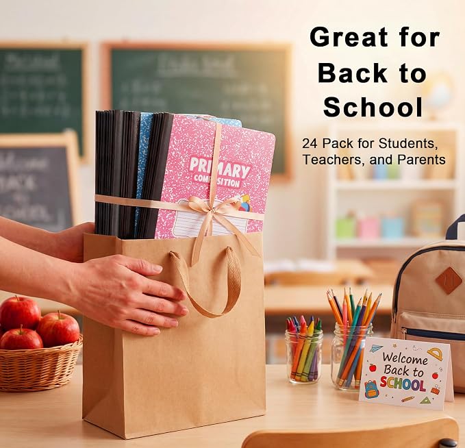 BESARME 24 Pack Primary Composition Notebook Bulk, K-2 Writing Journal Notebooks - Image 7