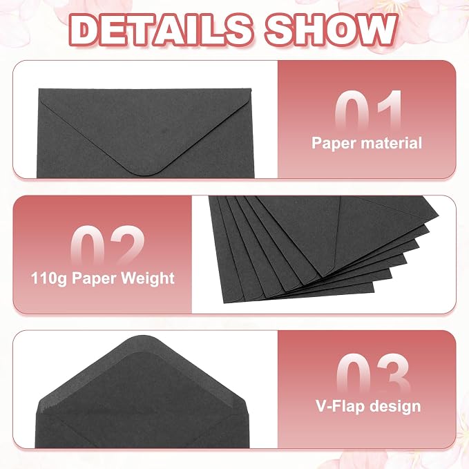 PATIKIL 7x5 Inch Invitation Envelopes - Image 4