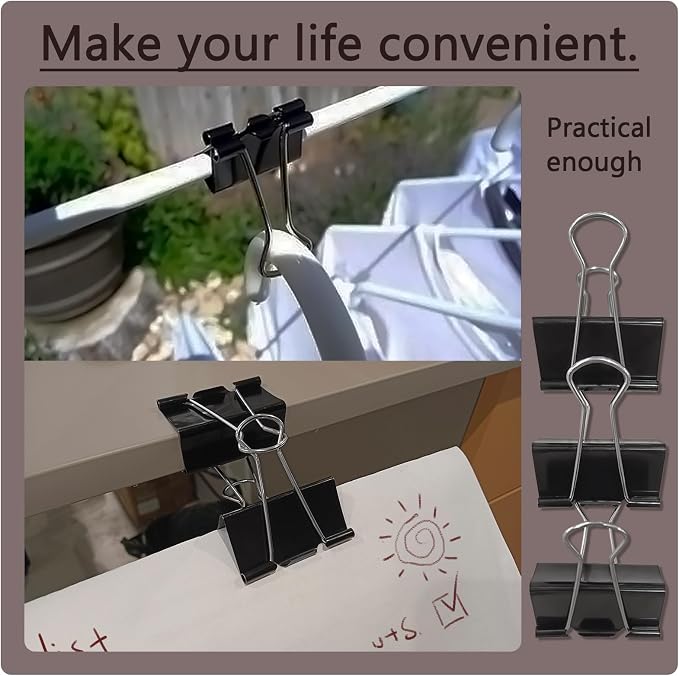 DSTELIN Extra Large Binder Clips, 15 Pack - Image 6