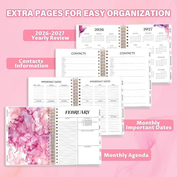 Planner 2026-2027, Large 18 Months Academic Daily Weekly Monthly Planner Yearly - Image 6