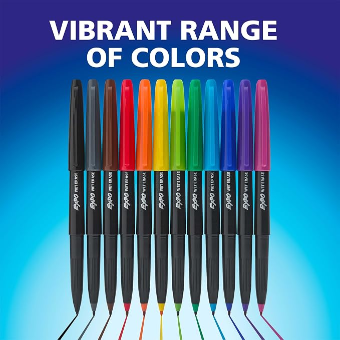 EXPO Wet Erase Markers, Semi-Permanent, Ultra Fine Tip, - Image 6
