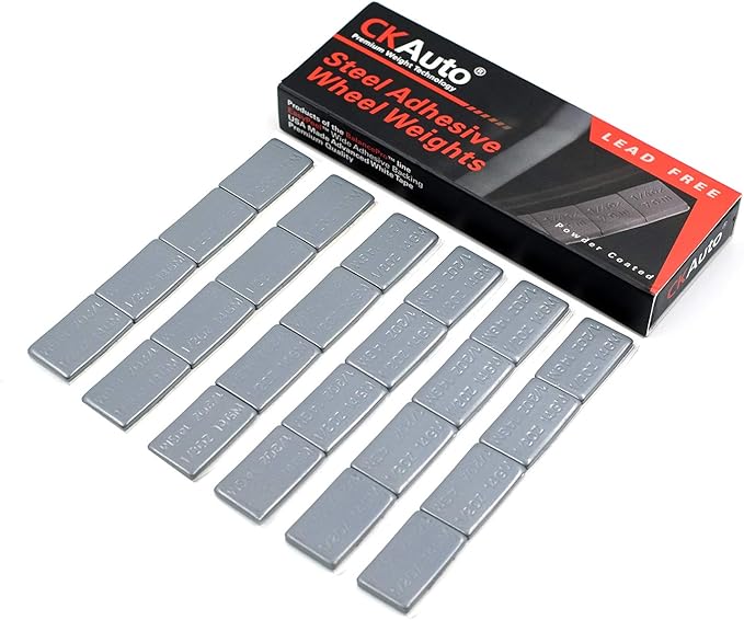 CKAuto 1/2oz, Ultra Slim Low Profile, Adhesive Stick On Wheel Weights, 12 oz/ - Image 6