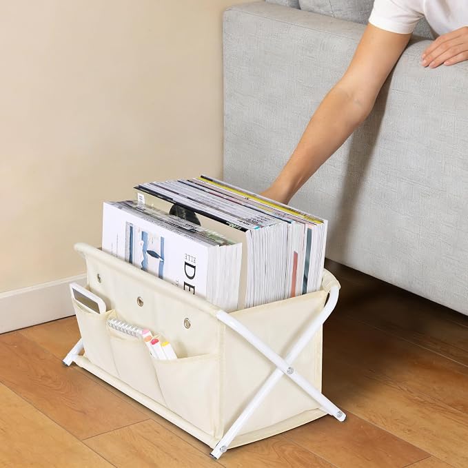 KEEGH Magazine Holder with 3 Pockets, Large Capacity Magazine Rack - Image 6