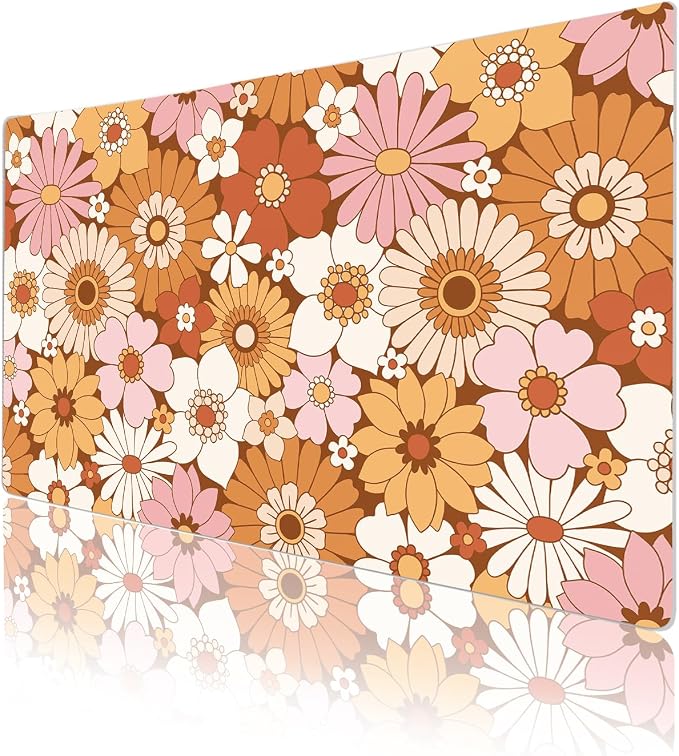 Colorful Star Large Mouse Pad, PU Leather Waterproof Desk Mat, Computer Gaming - Image 5