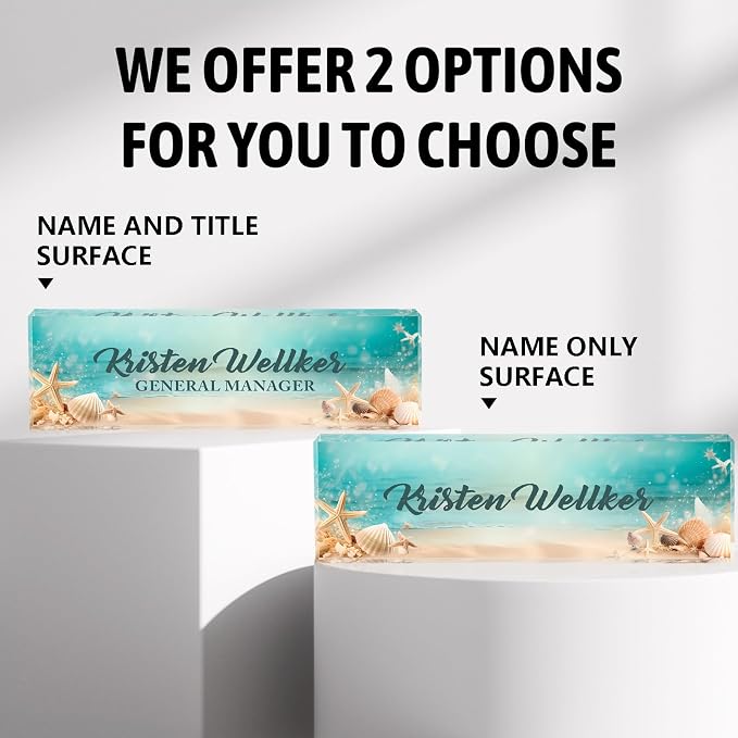 Desk Name Plate Personalized, Name Plate - Image 4