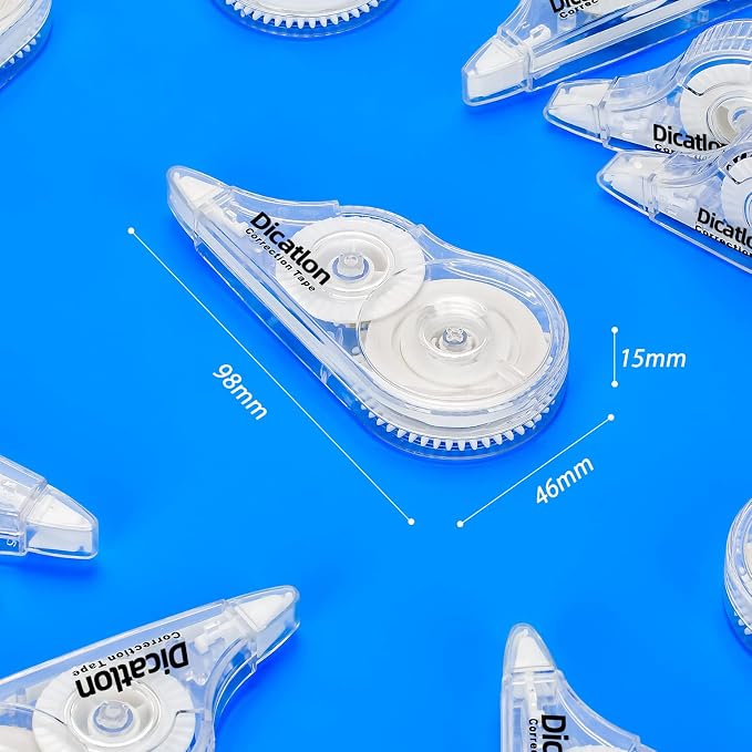 White Correction Tape 10 Pack, Easy Use Roller Applicator, Instant Dry - Image 8