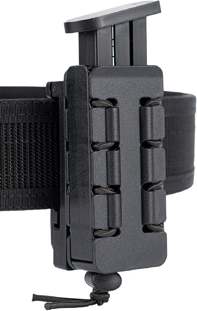 TACNEX Pistol Mag Holder w/Belt MOLLE Rotatable Adjustable Clip 9mm Magazine by TACNEX