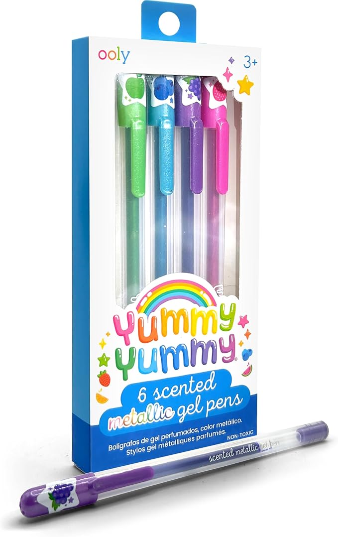 Ooly Yummy Yummy Scented Gel Pens Metallic Set of 6 by Ooly