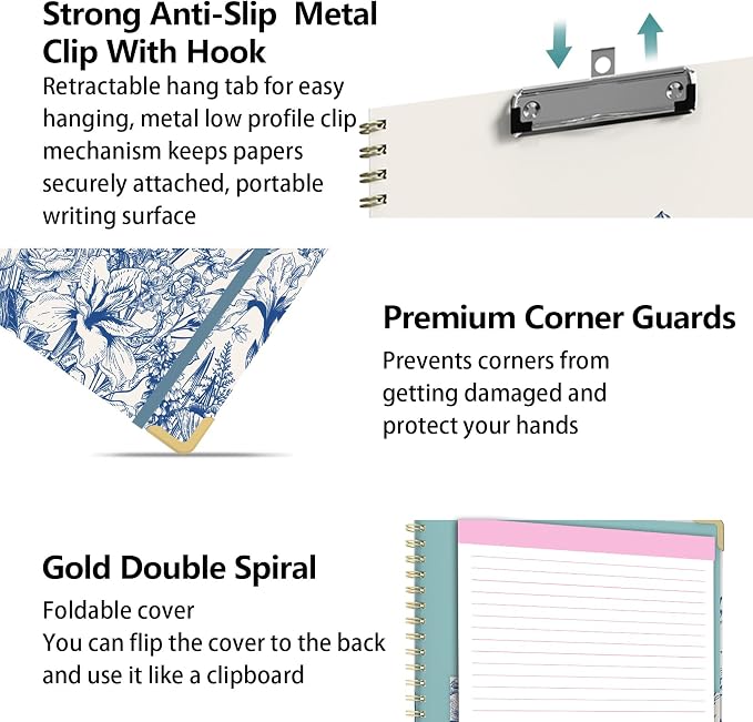Clipboard Folder with Notepad Refillable Lined - Image 5