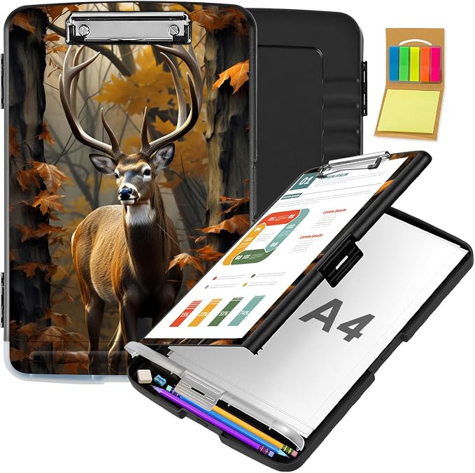 Clipboard with Storage, Office Supplies Nursing Clipboards Folder with Pen by CAPAUNVDA