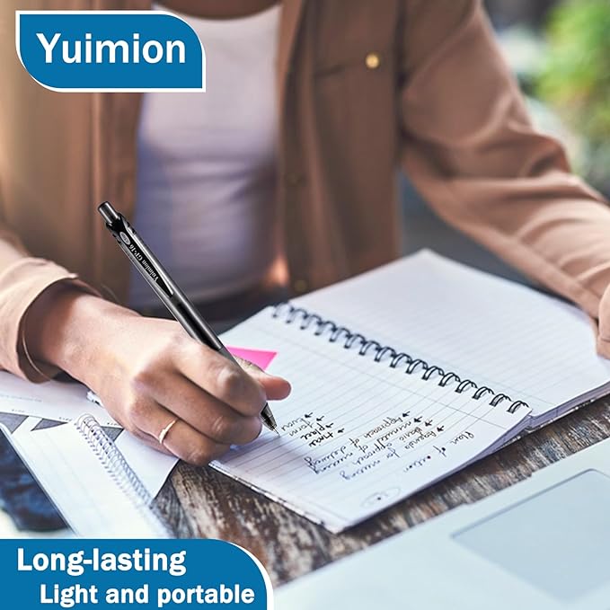 32 Pcs Retractable Gel Pens Fine Point (0.5mm) Rollerball Pens for Smooth Writing Women Men Gifts, (Black&Red&Blue Ink) for Journaling School and Office Supplies Use-DeskLoop Office