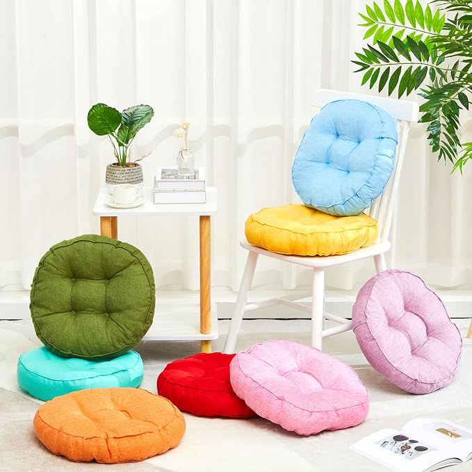 Juexica 8 Pcs Floor Cushions for Kids Floor Pillows Flexible Seating Cushions - Image 3
