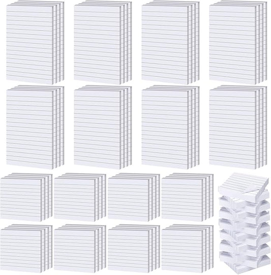 Yexiya 64 Pcs Lined Sticky Notes Self Stick Notes with Lines Bright Assorted Colors Sticky Pad for Home Office Products Post Memos, 1920 Sheets(3 x 3 Inch, 4 x 6 Inch,Mixed Color)-DeskLoop Office