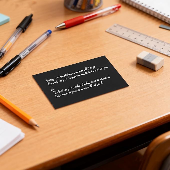Bercoor 500 Pieces Blank 3 x 5 Inch Index Cards, Heavy Note Cards Study Cards - Image 4