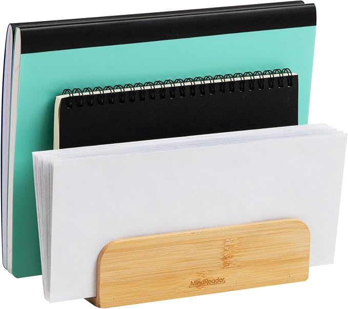 Mind Reader 3-Tier Mail Sorter, Desktop Organizer, Mail Organizer, 6.75"L x 4"W - Image 4