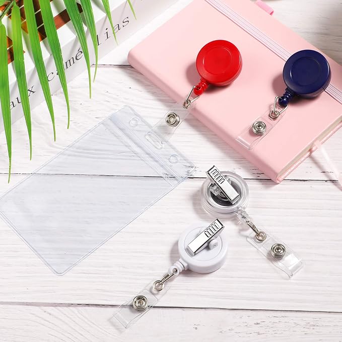 Zonon 50 Pcs Retractable Badge Holder Reels - Image 6