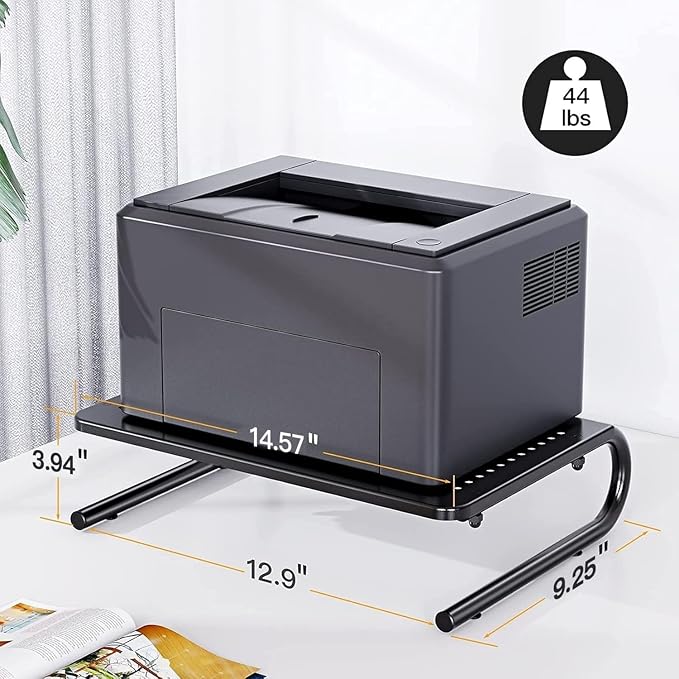 HUANUO Monitor Riser for Desk, Desk Organizer, Laptop Shelf w/Vented for Screen - Image 3