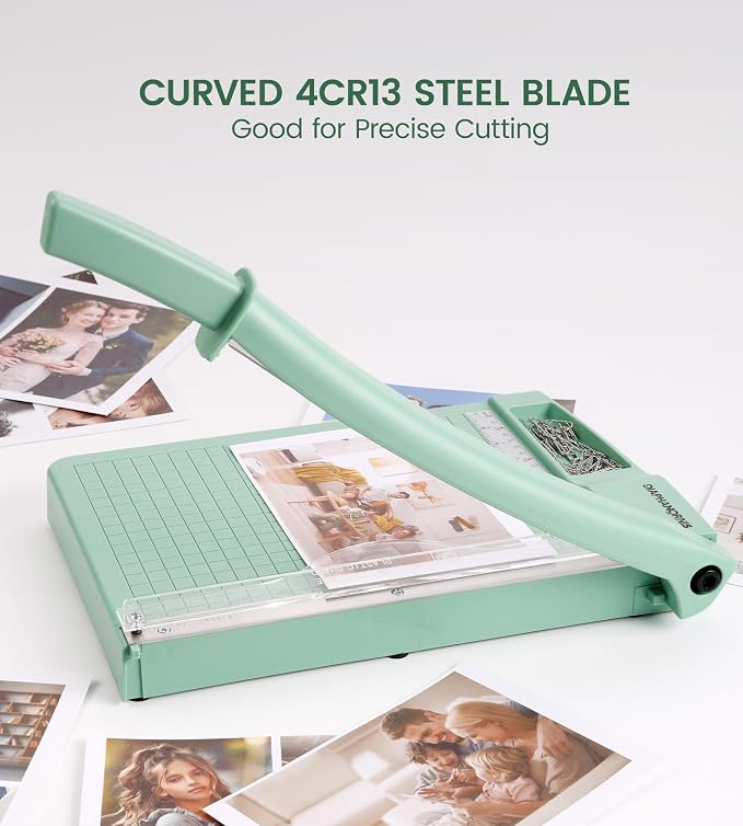 12" Heavy Duty Guillotine Paper Cutter – Professional Paper Trimmer - Image 2