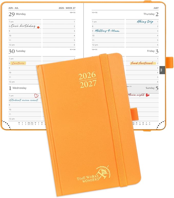 POPRUN 2026-2027 Academic Small Weekly Planner, July 2026 to June 2027 by POPRUN