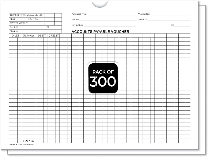 Accounts Payable Voucher Envelopes General Accounting Style, payment vouchers by Unknown