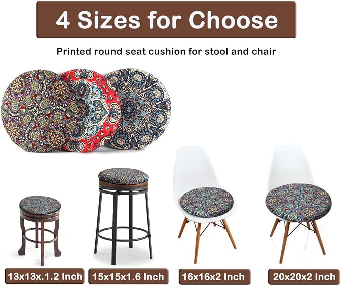 Sigmat Memory Foam Seat Cushion Anti-Slip Soft Round Stool Cushion Chair Pad 13 - Image 4