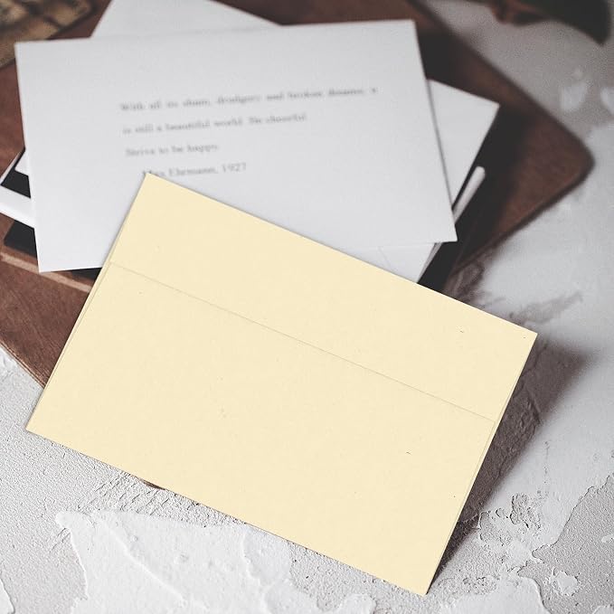 100 Pack A2 Ivory Envelopes, Goefun 4.375 x 5.75 Printable Invitation Envelopes - Image 6