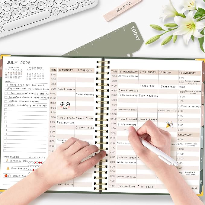 Large 2026-2027 Academic Planner, Weekly & Monthly Appointment Book from Jul. - Image 3