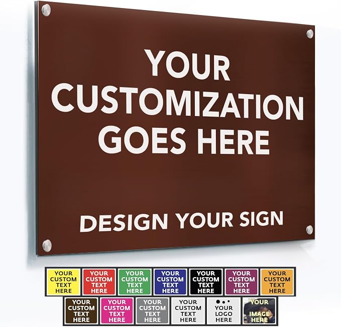 Custom Metal Business Signs, Personalized Aluminum Outdoor Signs by SpeedyOrders