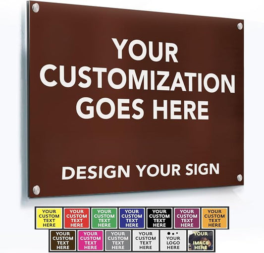 SPEEDYOOKS Custom Outdoor Metal Sign, Personalized Aluminum, Customized Safety by SpeedyOrders