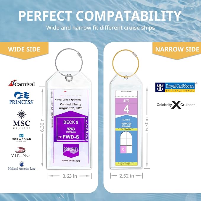 Cruise Ship Essentials for Carnival, MSC by JOLLYANTS, Cruise Luggage Tag - Image 3