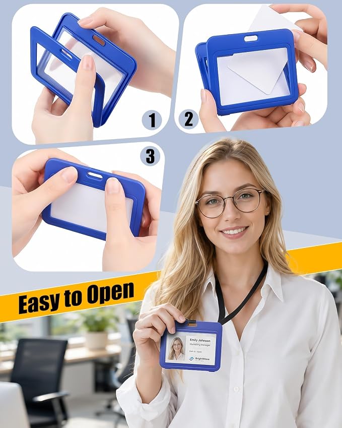 Uniclife 3 Pack ID Badge Holder - Image 5