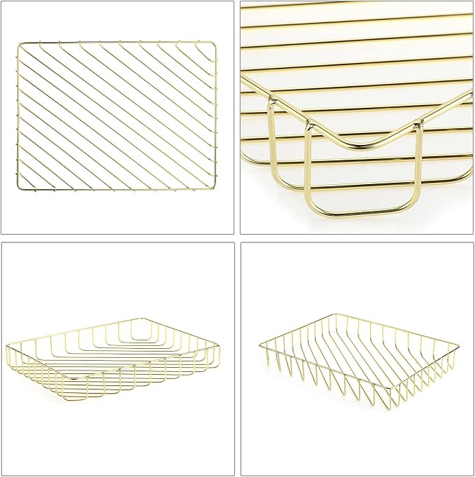 BTSKY Multipurpose A4 File Tray Wire Desk Tray Organizer Elegant Letter Size - Image 5