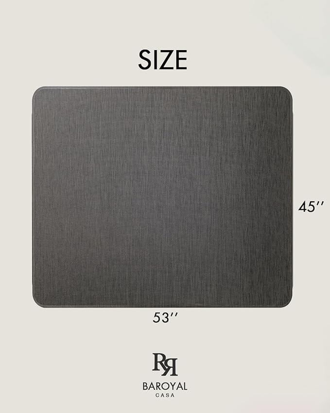 Baroyal Office Chair Mat for Hardwood Floor Under Desk Computer Rolling Chair - Image 2