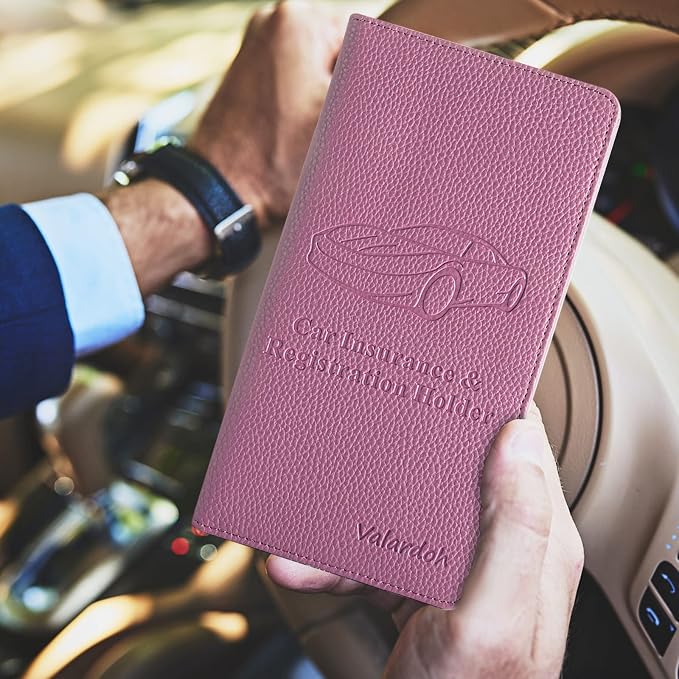 Valardoh Premium Car Registration and Insurance Card Holder, Car Document Holder - Image 6
