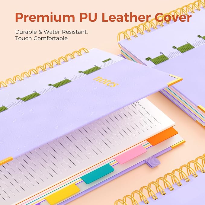 XYark A4 Hardcover Spiral Notebook, 8.5"x11" College Ruled Notebooks - Image 2