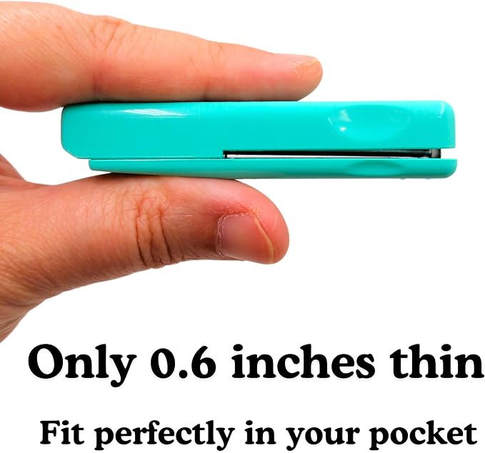Mini Stapler, Small Stapler, Thin Flat Compact Portable Pocket Slim Cute - Image 2