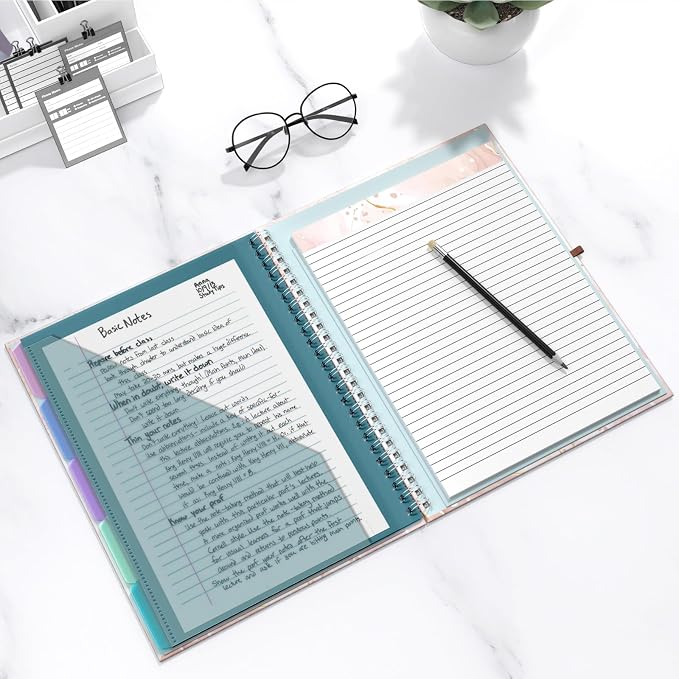 Hongri Clipboard Folio with Refillable Lined Notepad, 8.5 x 11 Folders with - Image 7