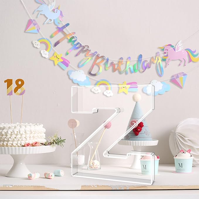 11" Acrylic Letter Charcuterie Tray, Charcuterie Letters Fillable Box - Image 3