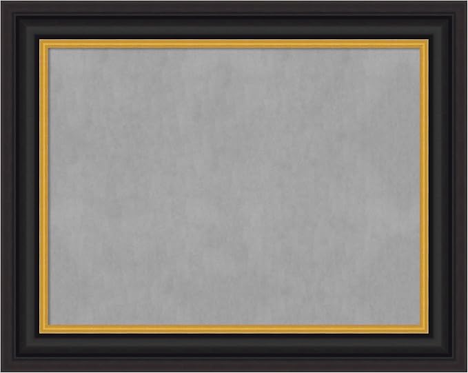 Amanti Art Black Framed Magnetic Board 24x30 Medium Vision Board by AmantiArt