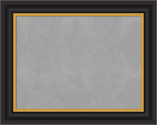 Amanti Art Black Framed Magnetic Board 24x30 Medium Vision Board by AmantiArt