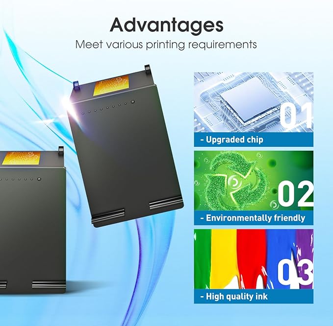 Remanufactured 61XL Ink Cartridge Replacement for HP Ink 61 Combo Pack for HP Envy 4500 5530 4502 4501 5535 OfficeJet 4630 4635 DeskJet 2540 1000 1010 1510, 2-Pack-DeskLoop Office