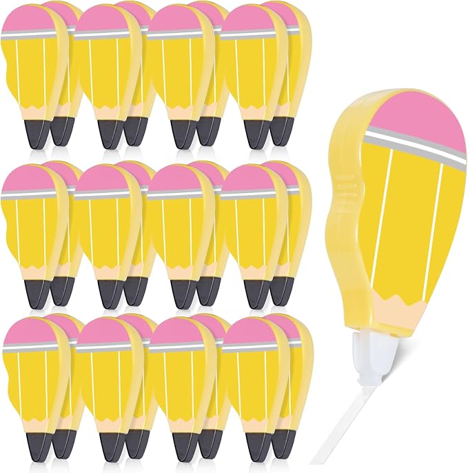 24 PCS Back to School Correction Tape Pencil Style Correction Tape Mini White by Unknown