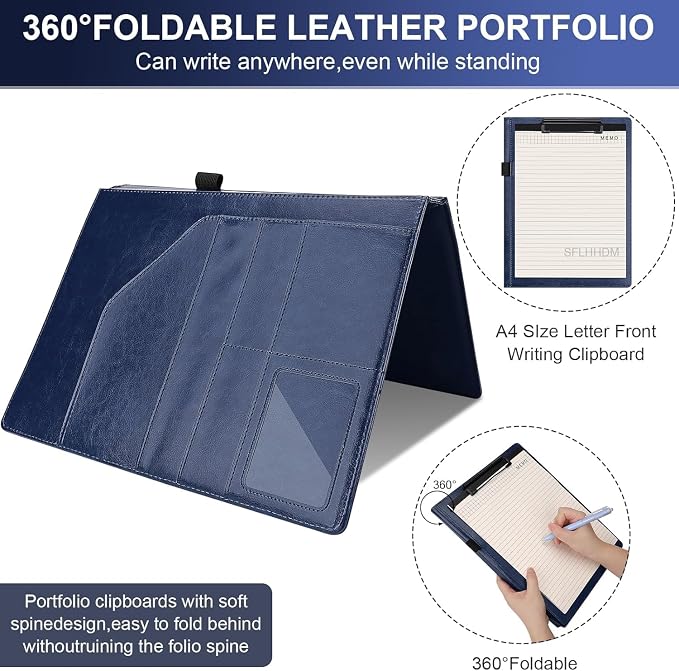 Portfolio Binder, Portfolio Folder Padfolio - Image 2